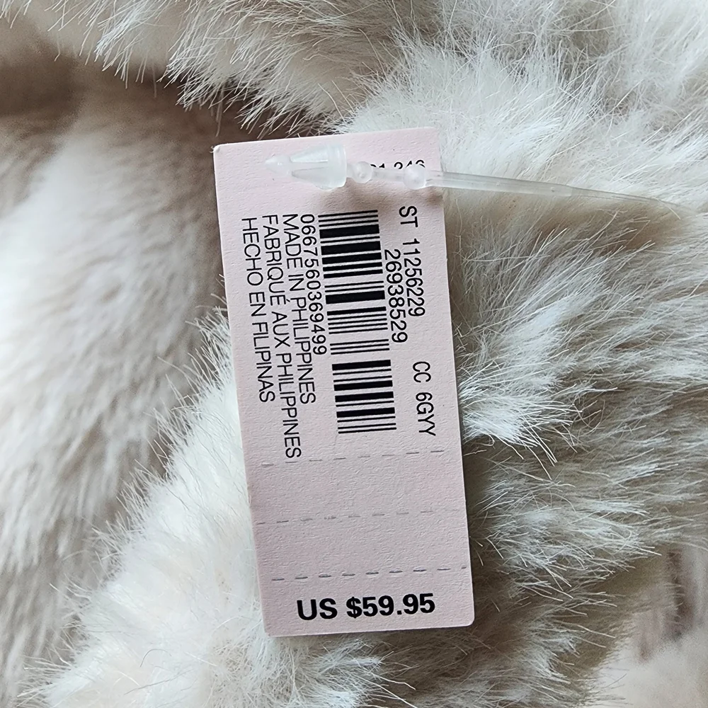 Victoria's Secret Cream Faux Fur Tote Bag, NWT - Picture 4 of 6